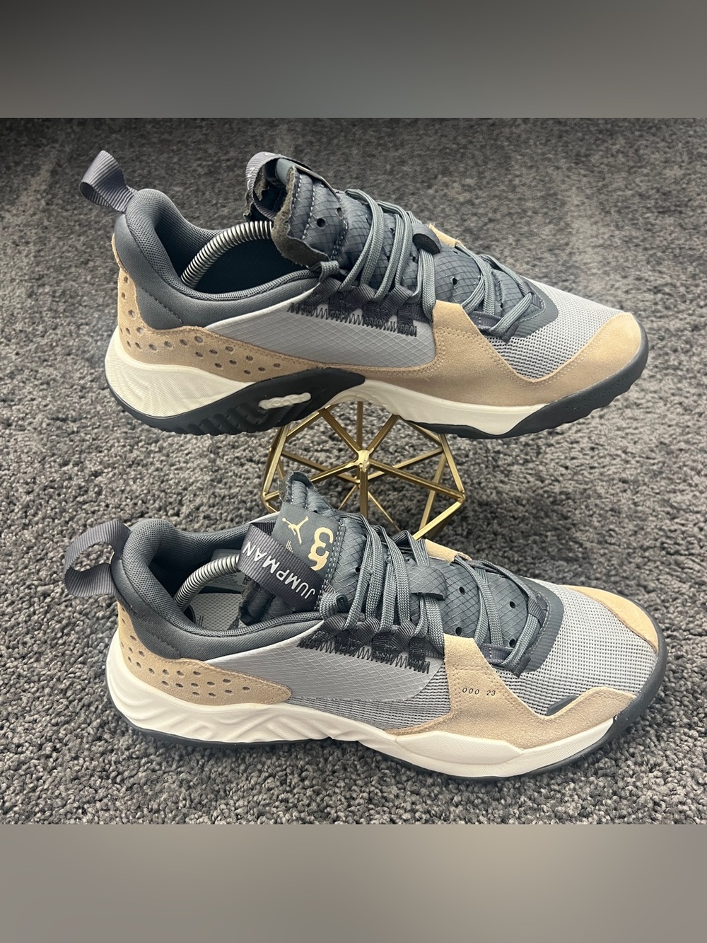 Jordan Delta Shoes Women’s Size 12 Grey Fog Smoke Iron White Onyx CT1003-002